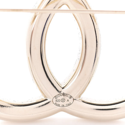 Chanel Baguette Crystal High Society CC Brooch Gold 4 of 5