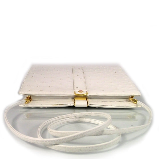 Judith Leiber Ostrich Evening Bag White 4 of 8