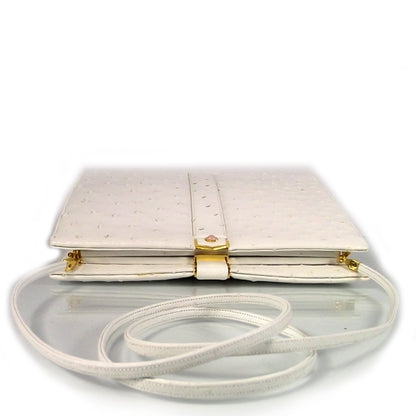 Judith Leiber Ostrich Evening Bag White 4 of 8