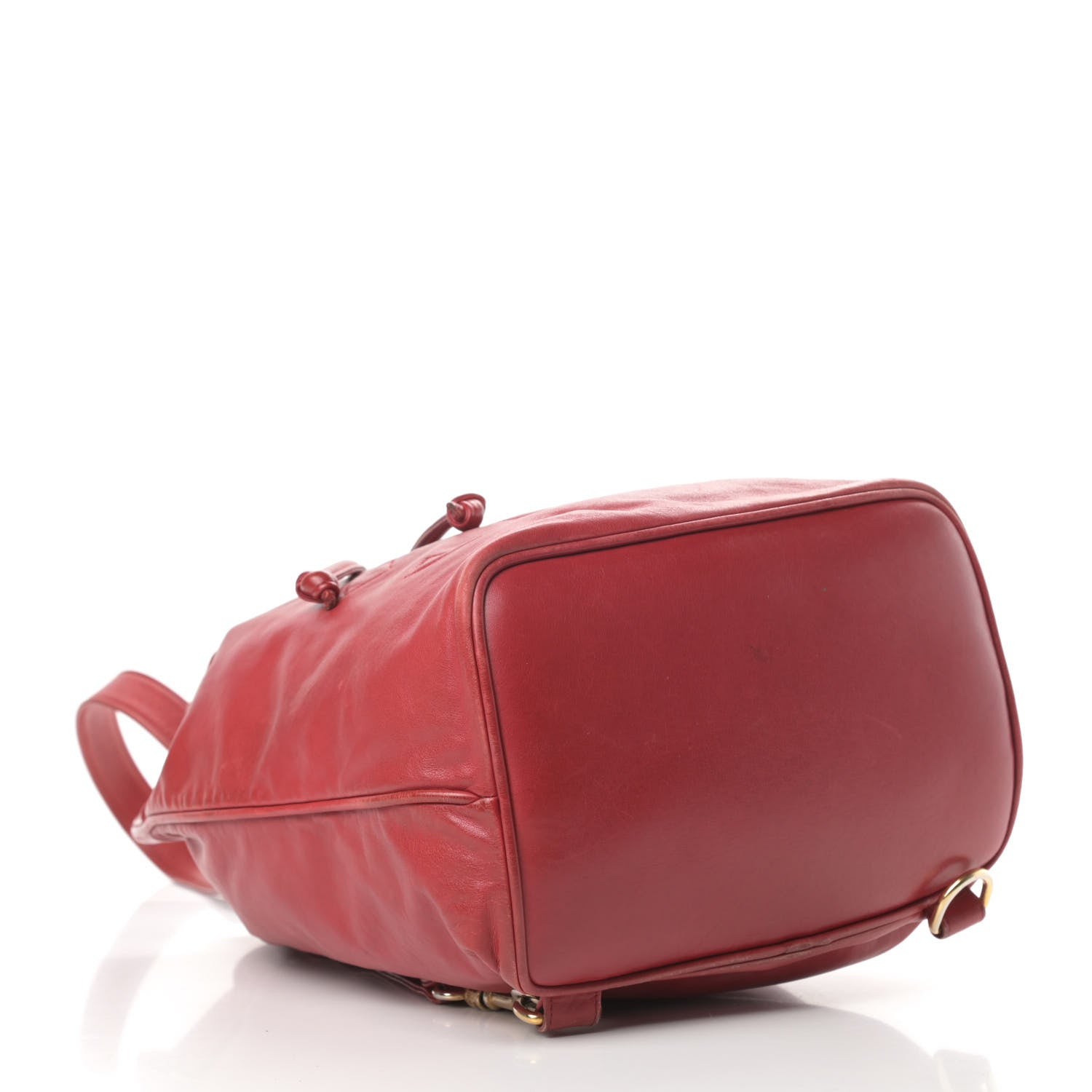 Chanel Lambskin CC Drawstring Backpack Red 5 of 18