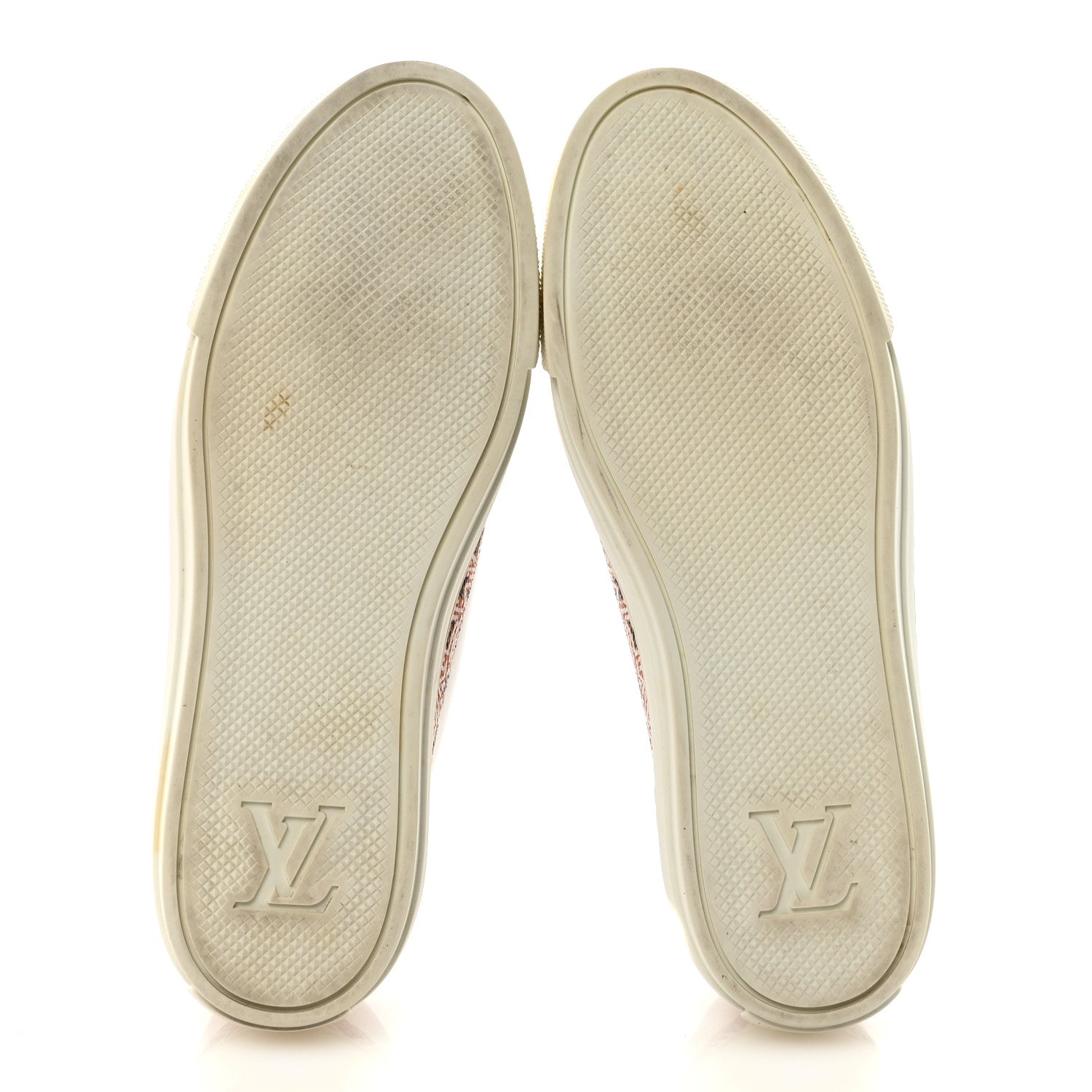 Louis Vuitton Calfskin Monogram Crafty Sneaker 38 White 6 of 9