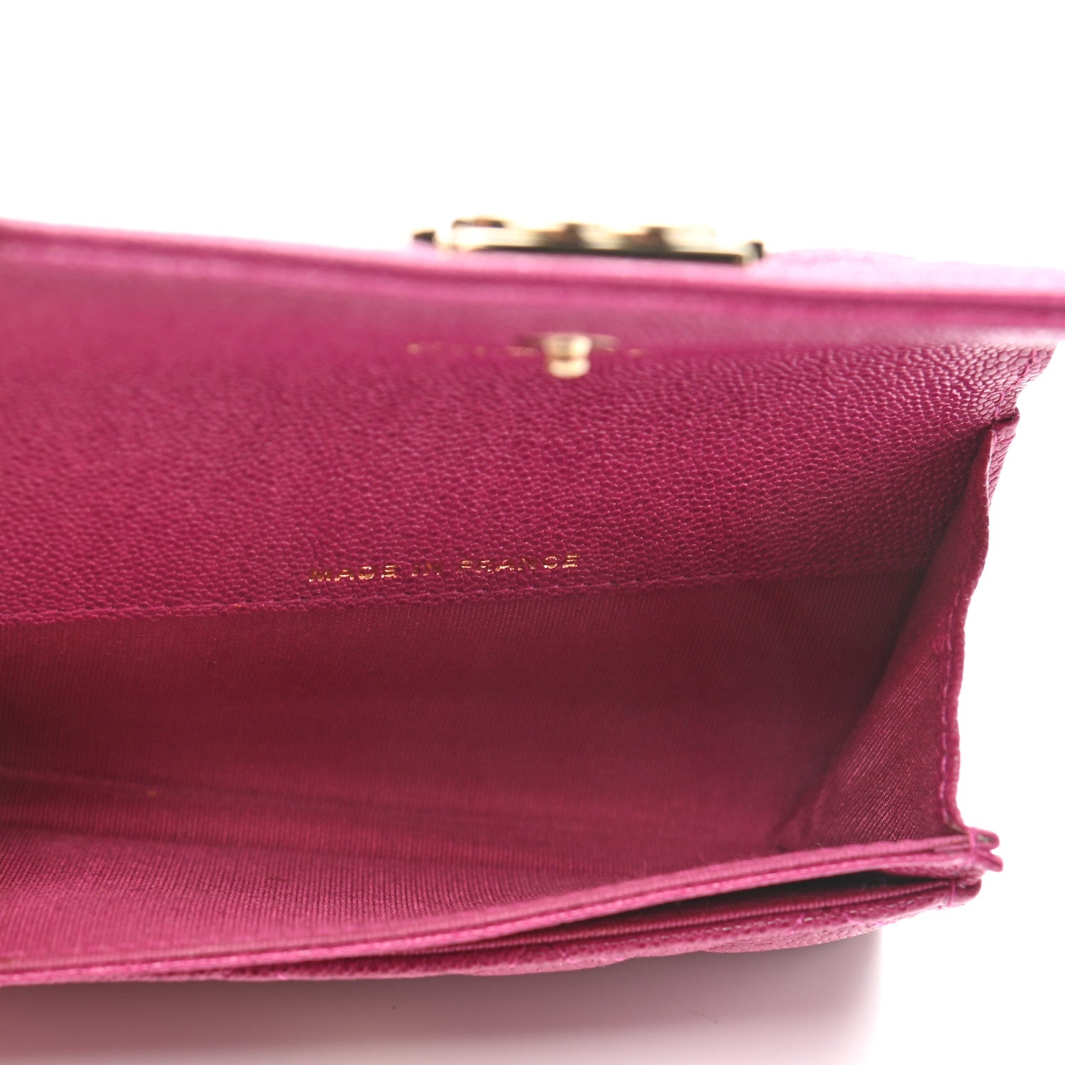 Chanel Caviar Quilted Boy Flap Card Holder Fuchsia 5 of 8