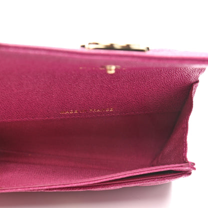 Chanel Caviar Quilted Boy Flap Card Holder Fuchsia 5 of 8