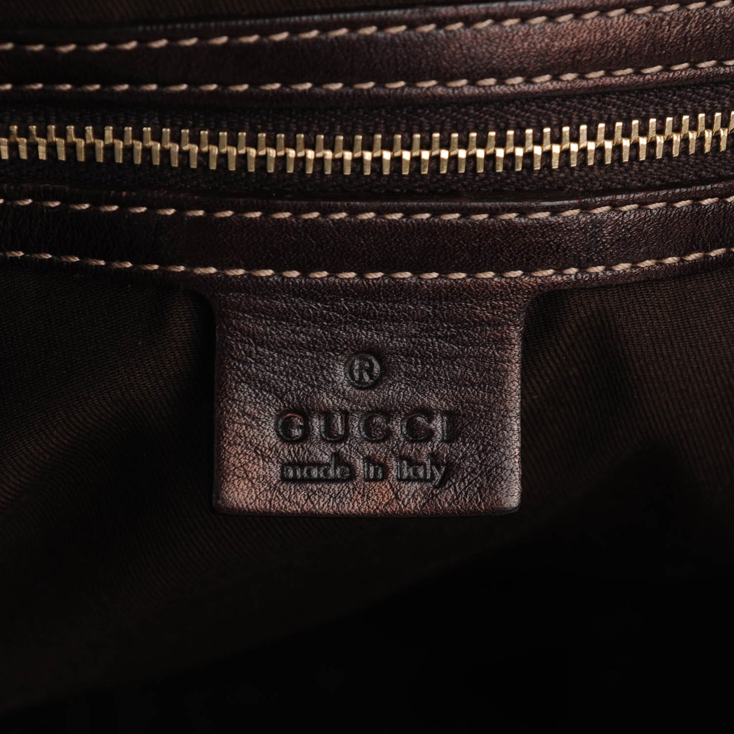Calfskin Medium Britt Tote Dark Brown