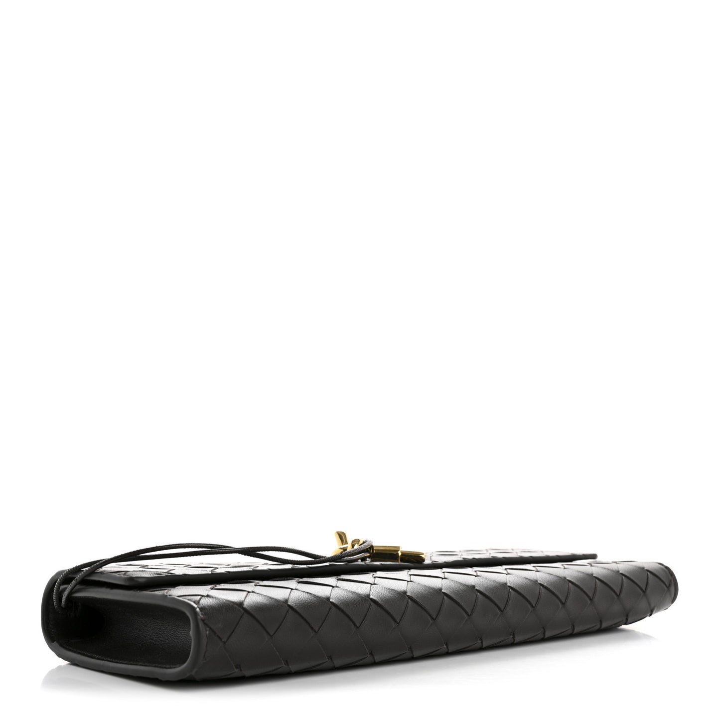 Nappa Intrecciato Long Andiamo Top Handle Clutch Fondant
