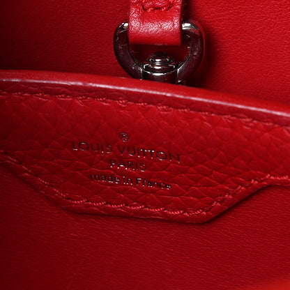 Louis Vuitton Taurillon Capucines BB Rubis 6 of 8