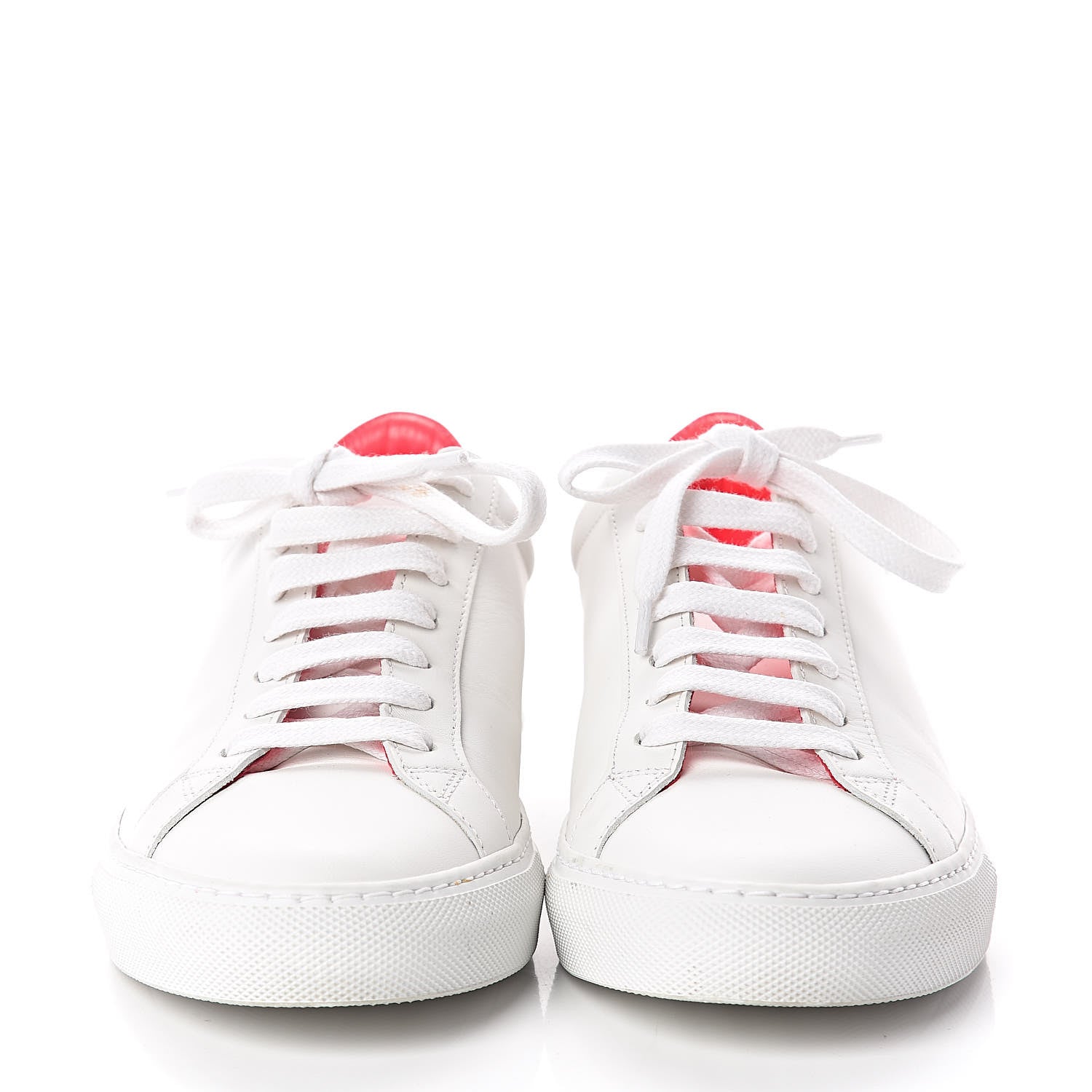 Givenchy Calfskin Patent Womens Urban Street Sneakers 38.5 White Neon Pink 2 of 7
