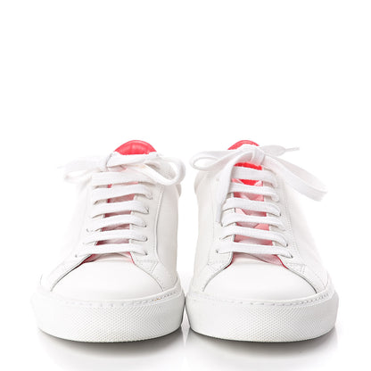 Givenchy Calfskin Patent Womens Urban Street Sneakers 38.5 White Neon Pink 2 of 7
