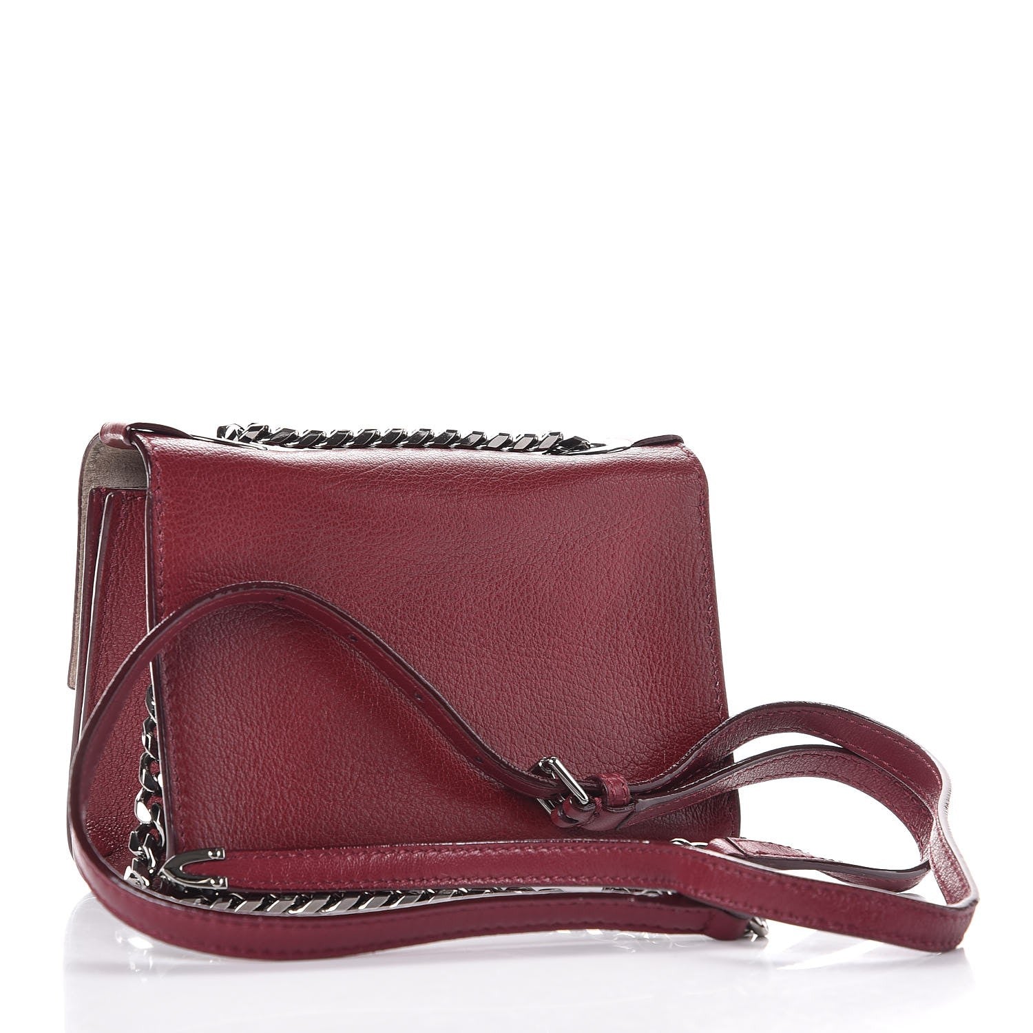 Jimmy Choo Soft Grainy Goatskin Mini Rebel Crossbody Pomerol 3 of 7
