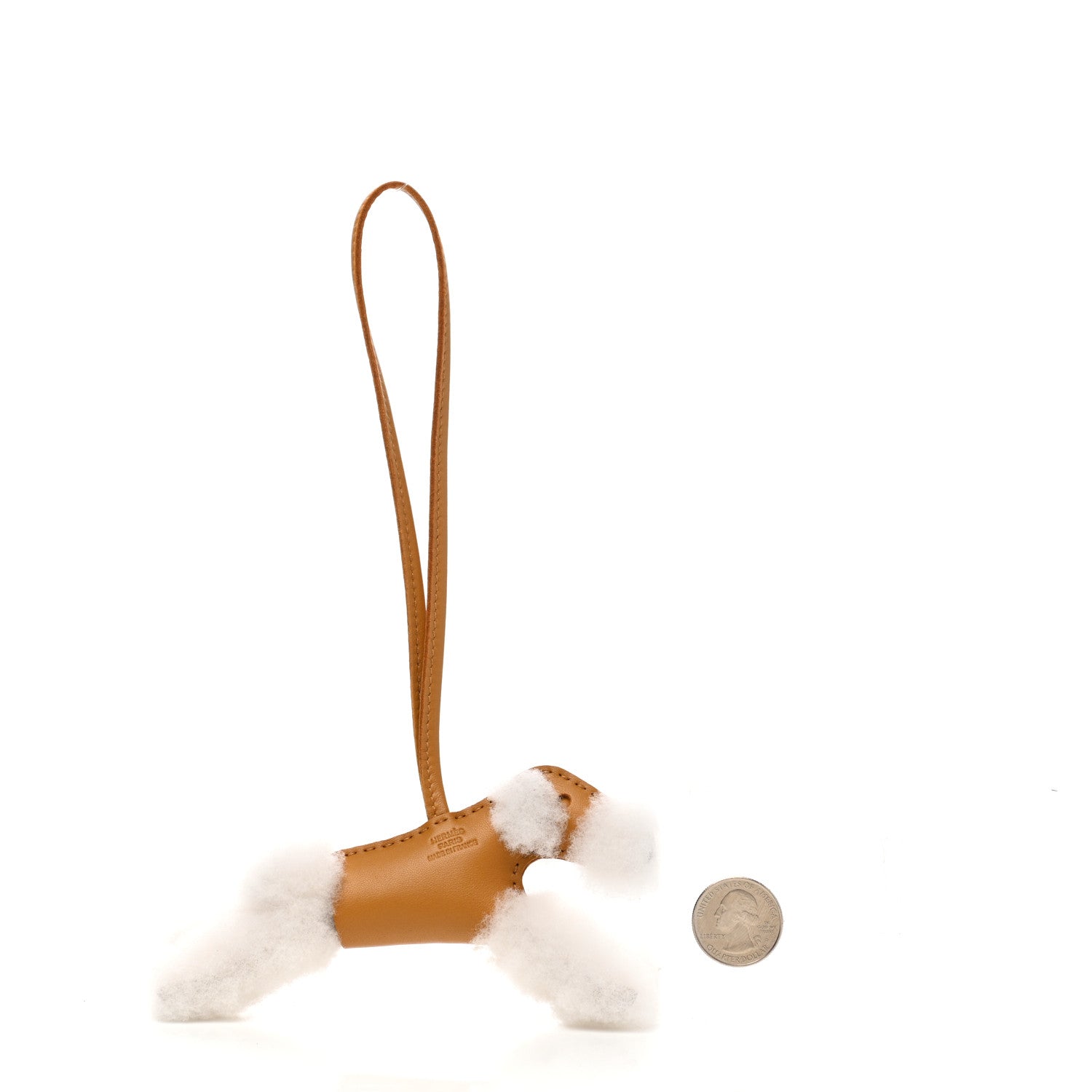 Hermes Milo Lambskin Shearling Budy Charm Biscuit 2 of 5
