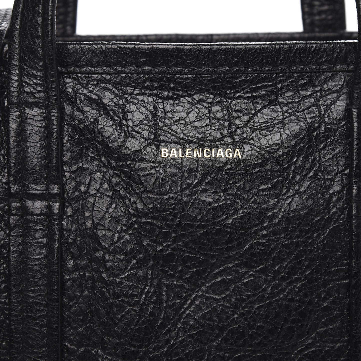 Agneau Small Bazar Shopper Tote Black