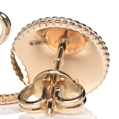 Gucci 18K Yellow Gold Enamel Icon Blooms Earrings 4 of 5