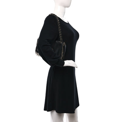 Chanel Lambskin Rock And Cabaret Chain Fringe Flap Black 2 of 10