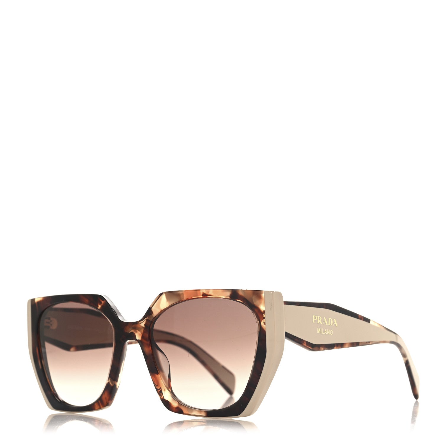 Prada Acetate Sunglasses SPR 15W Tortoise Caramel Powder 1 of 7