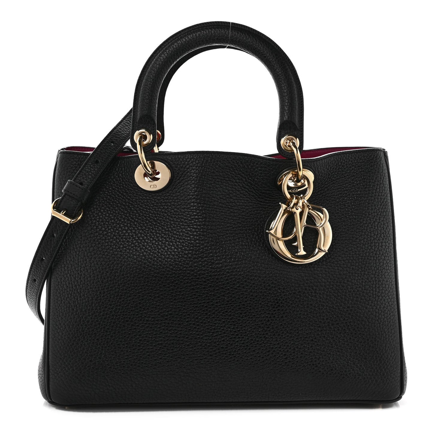 Bullcalf Medium Diorissimo Tote Black Rose Indien