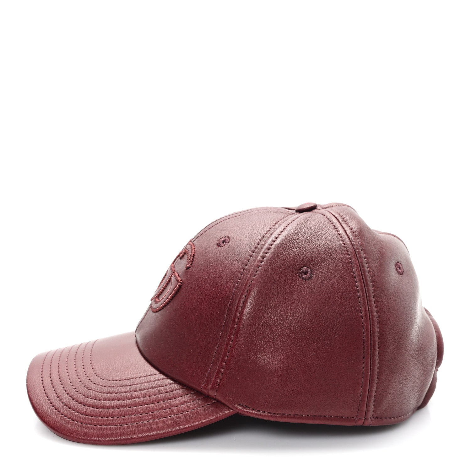 Gucci Nappa GG Baseball Hat M Burgundy 4 of 11