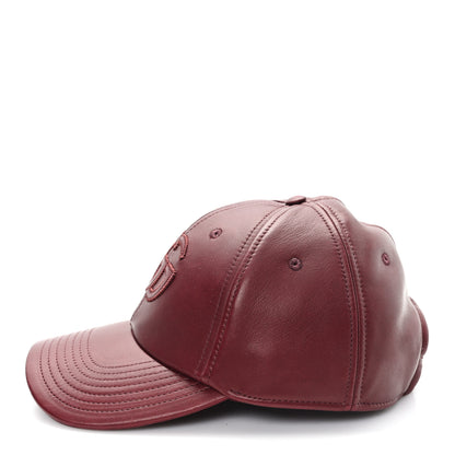 Gucci Nappa GG Baseball Hat M Burgundy 4 of 11