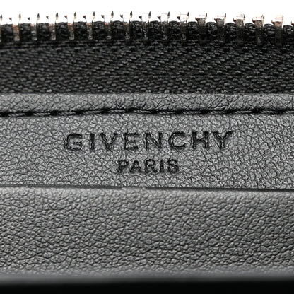 Givenchy Textured Coated Canvas Iconic Bambi Print Mini Zip Wallet Black 6 of 17