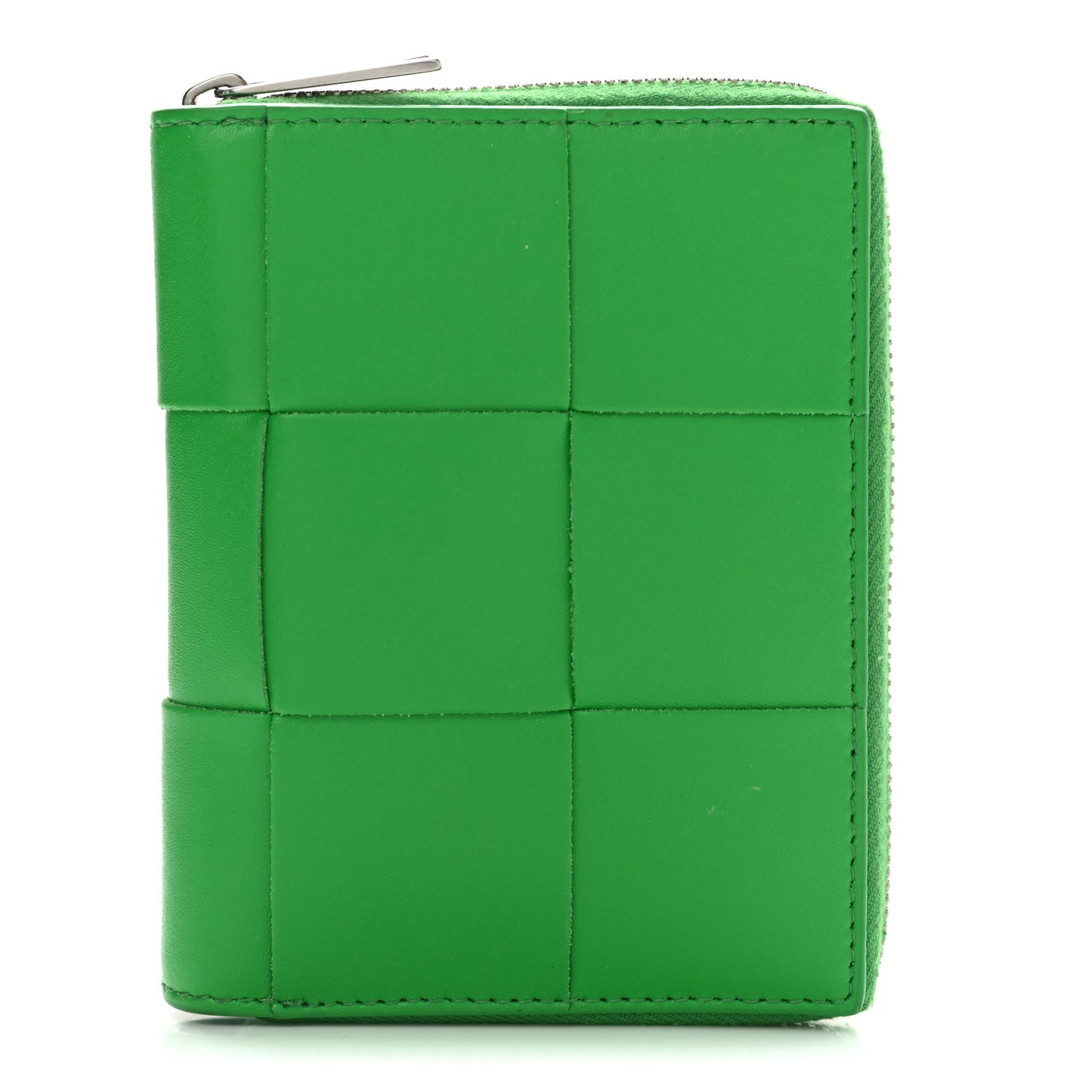 Nappa Maxi Intrecciato Zip Around Wallet Parakeet