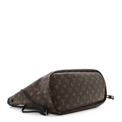 Louis Vuitton Monogram Calfskin Neo Neverfull Inside Out MM Black 7 of 18