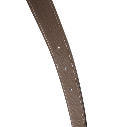 Hermes Swift Epsom 24mm Mini H Belt 80 Black Etoupe 3 of 5