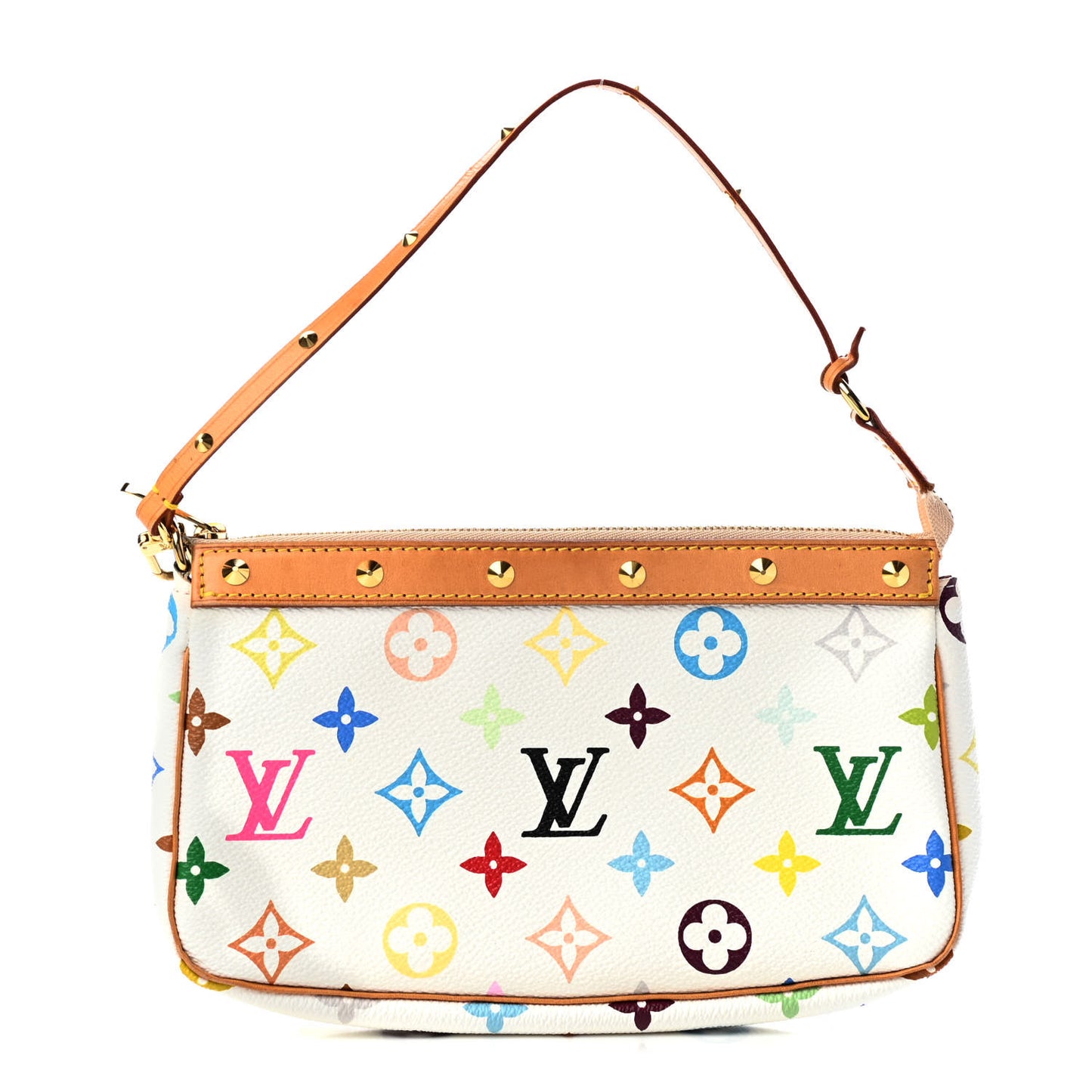 Monogram Multicolor Pochette Accessories White