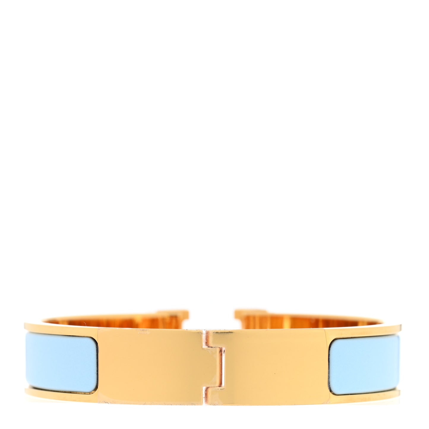 Enamel Narrow Clic Clac H Bracelet PM Bleu Polaire