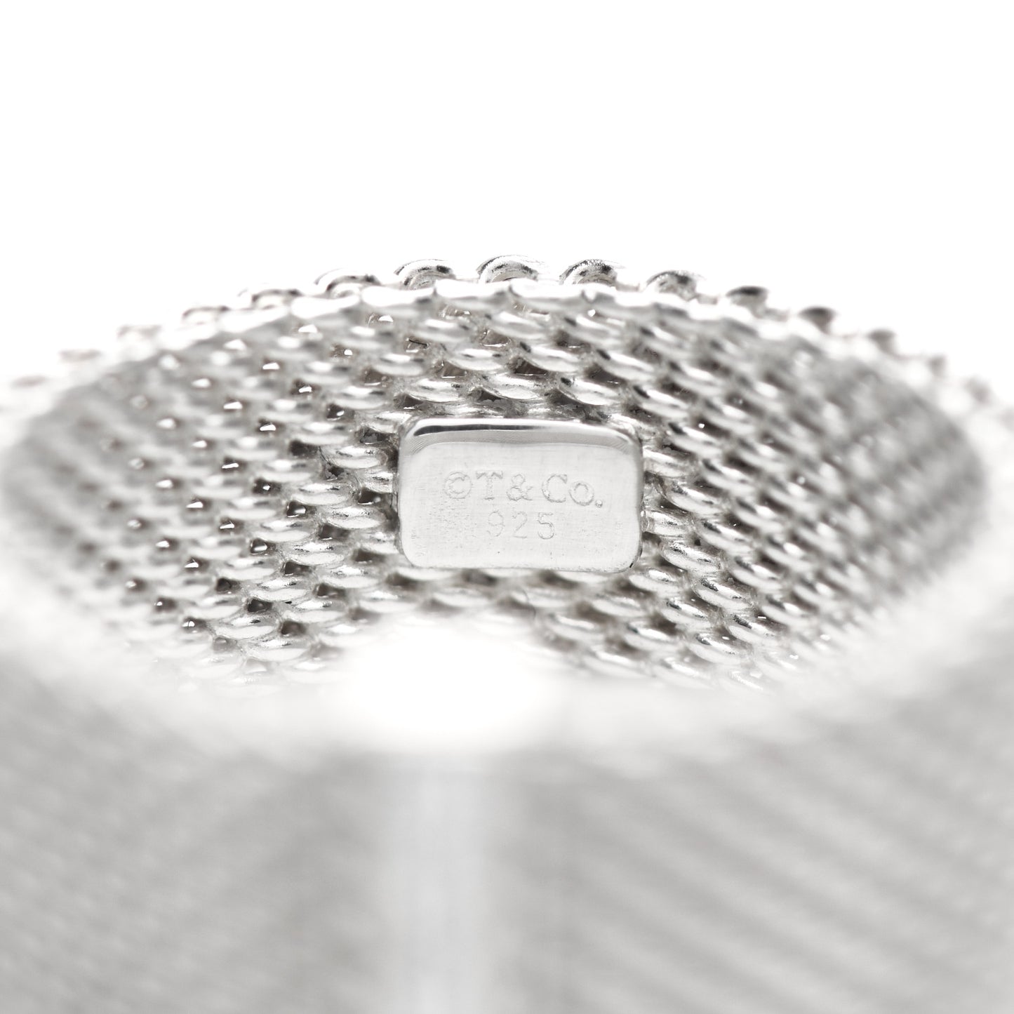 Sterling Silver Diamond Somerset Mesh Ring 49 5