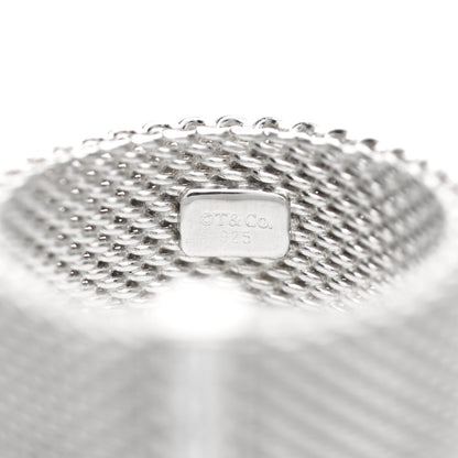 Tiffany Sterling Silver Diamond Somerset Mesh Ring 49 5 5 of 5
