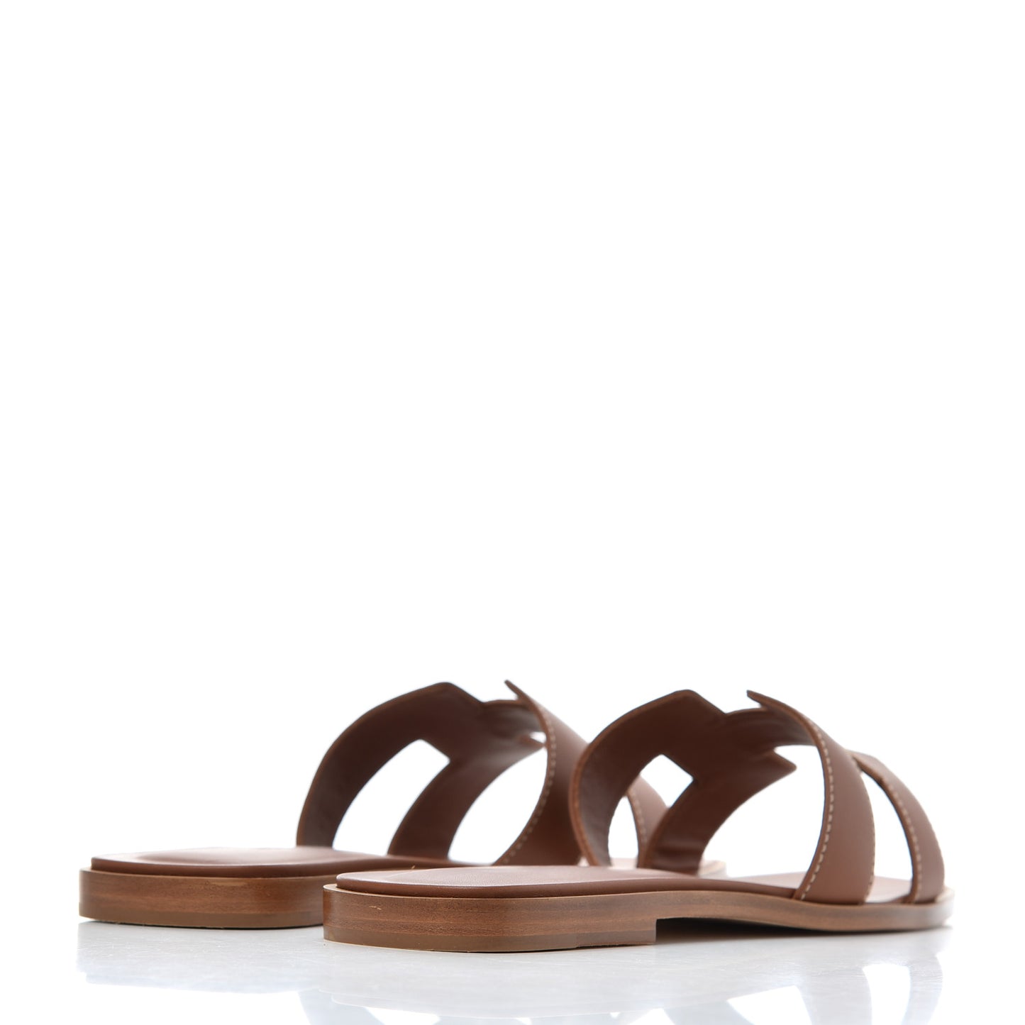 Box Calfskin Oran Sandals 37 Gold
