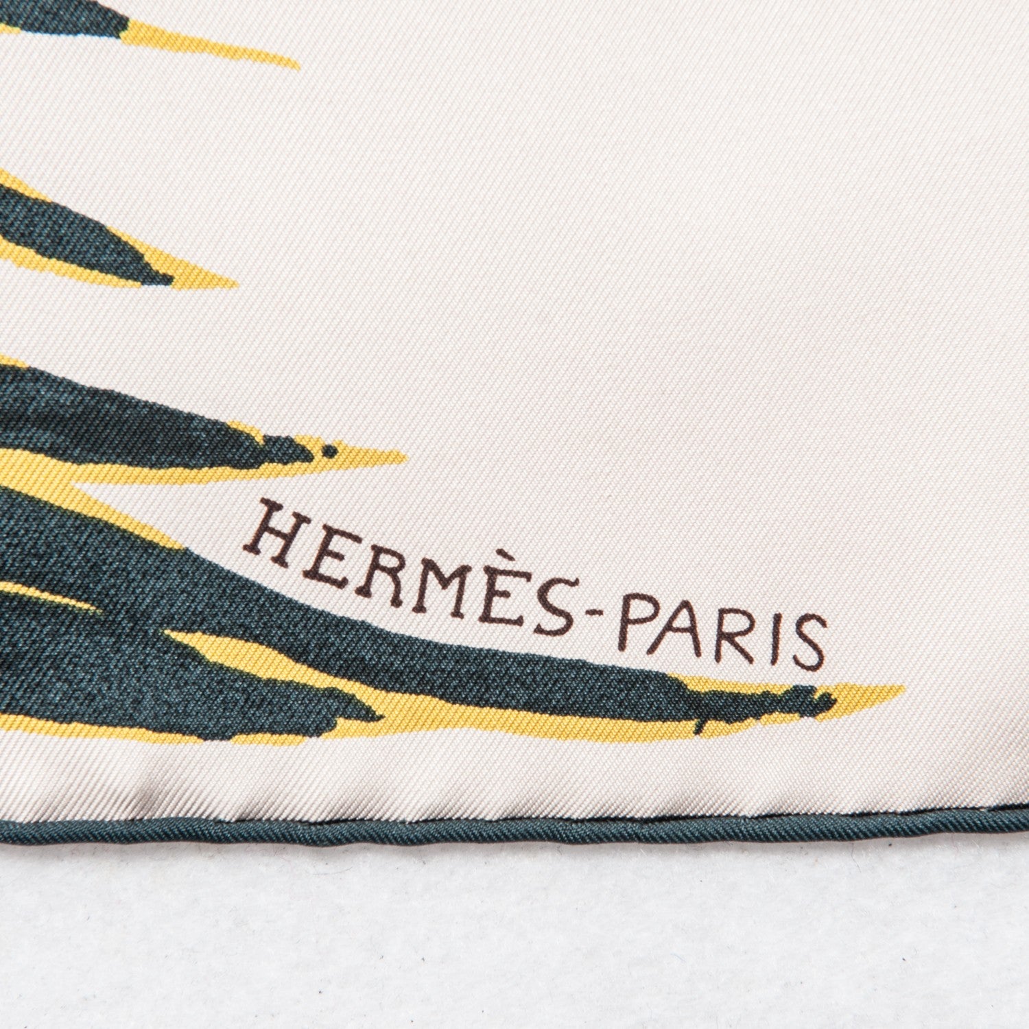 Hermes Silk Au Bout Du Monde Scarf 90 Beige Orange Petrole 4 of 8