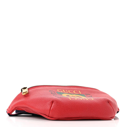 Gucci Grained Calfskin Small Logo Belt Bag Hibiscus Red 3 of 9