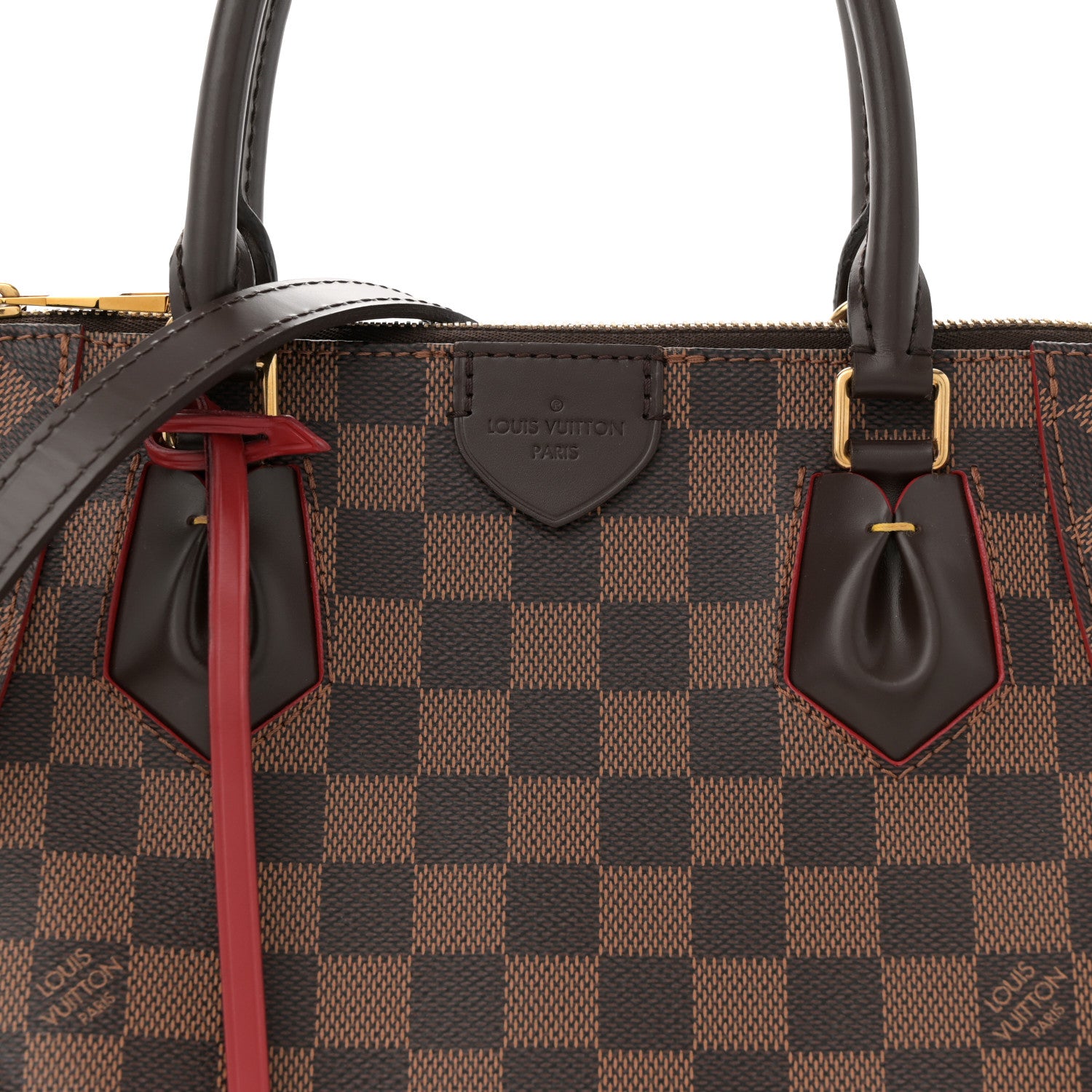 Louis Vuitton Damier Ebene Caissa Tote PM Cherry 8 of 15