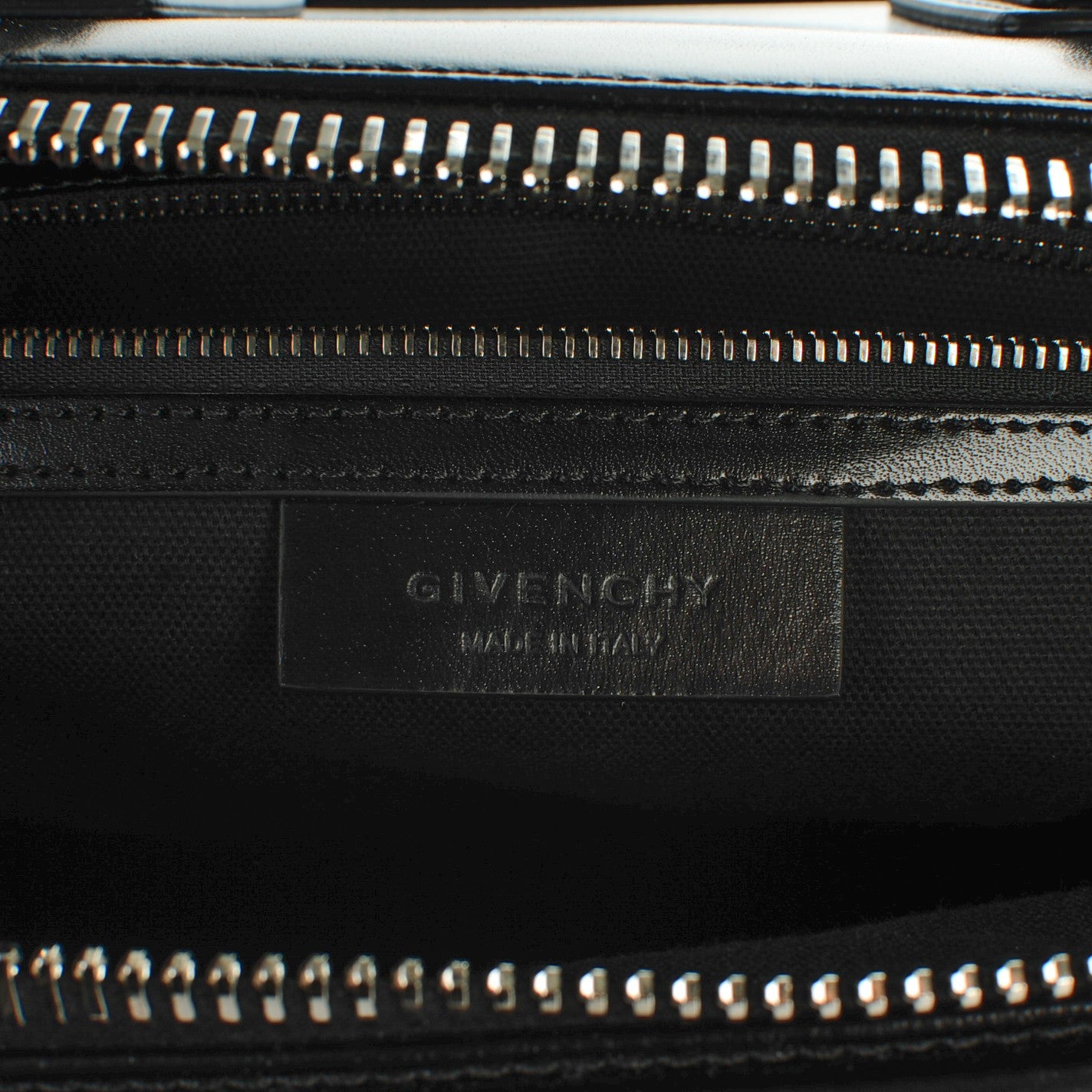 Givenchy Shiny Lord Calfskin Medium Antigona Black 6 of 7