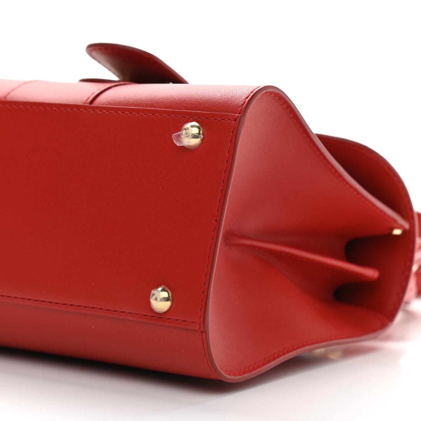 Box Calfskin Mini Brillant Satchel Red