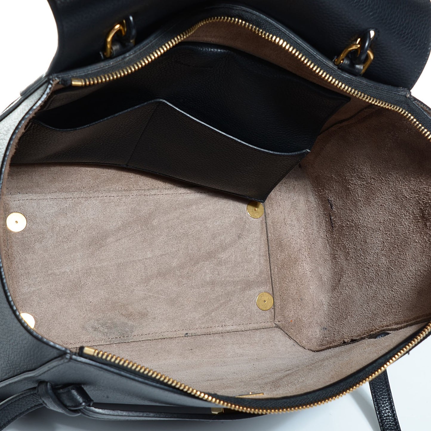 Drummed Calfskin Mini Belt Bag Black