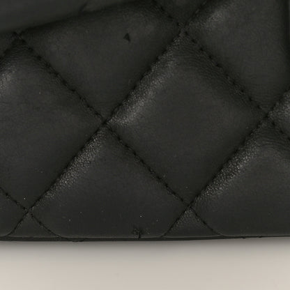 Chanel Lambskin Quilted Jumbo Single Flap Black 12 of 17