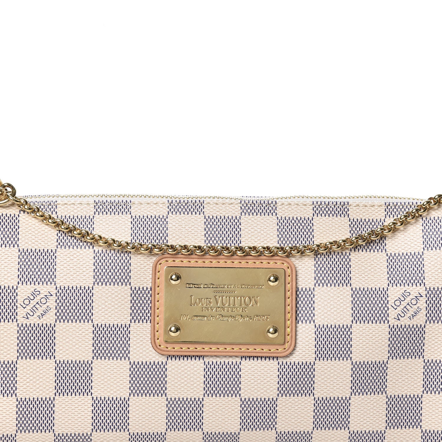 Louis Vuitton Damier Azur Eva Clutch 9 of 9