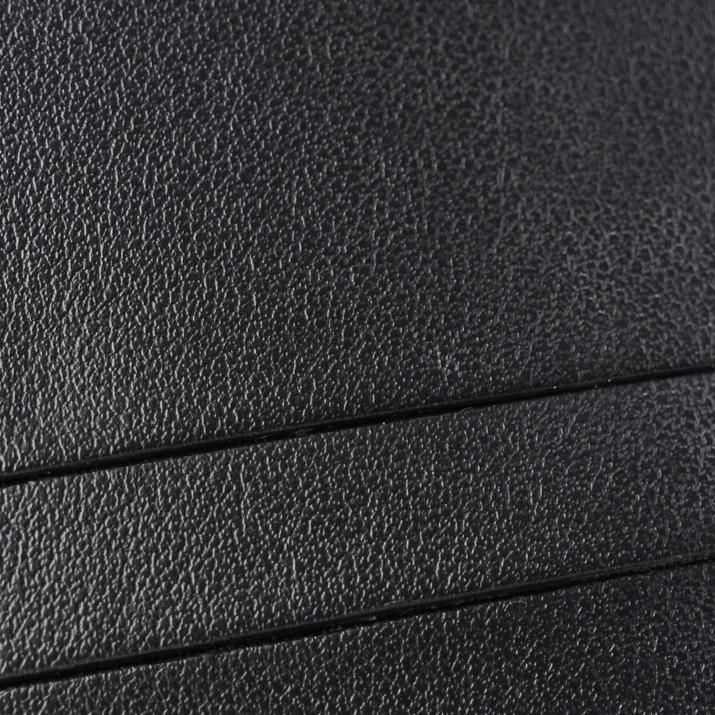 Grainy Calfskin Vintage Check Lila Tri-Fold Wallet Black