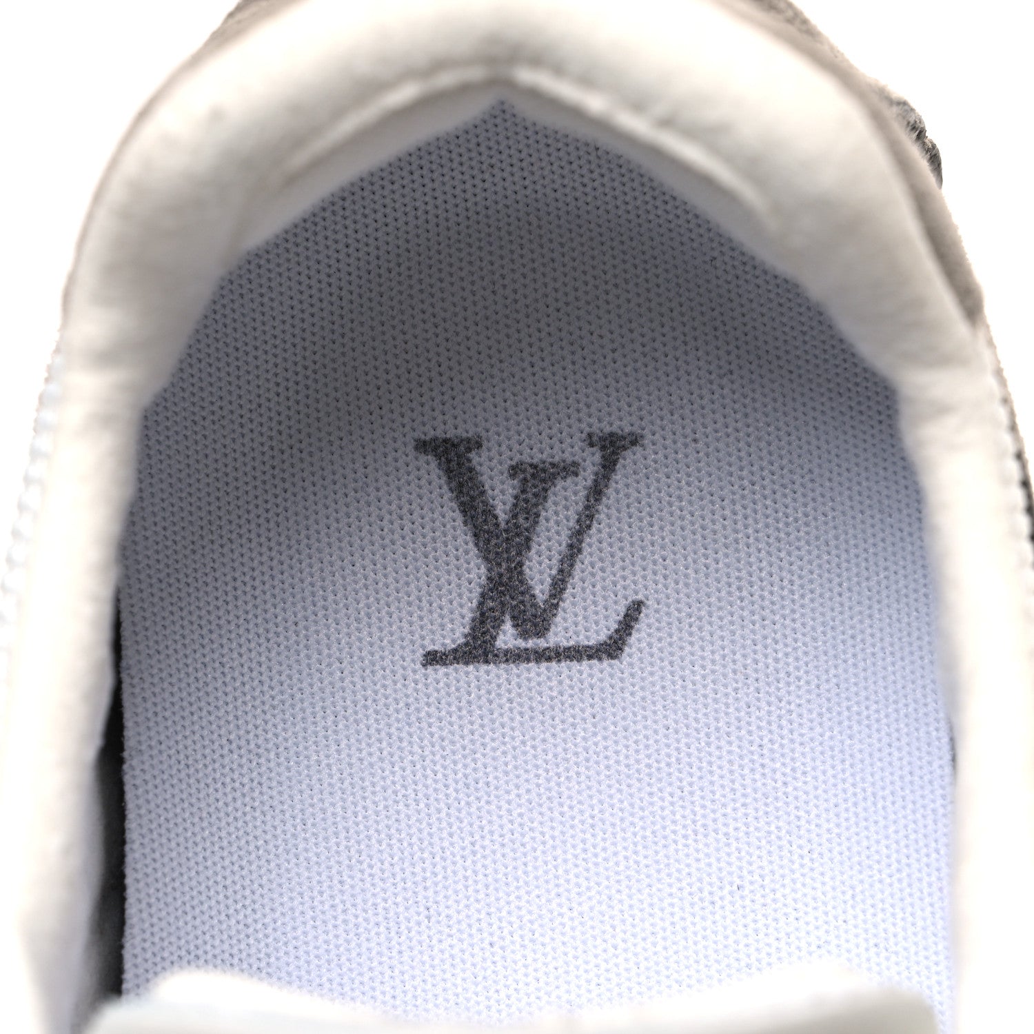 Louis Vuitton Suede Calfskin Mesh Rally Sneakers 8.5 Grey White 9 of 11