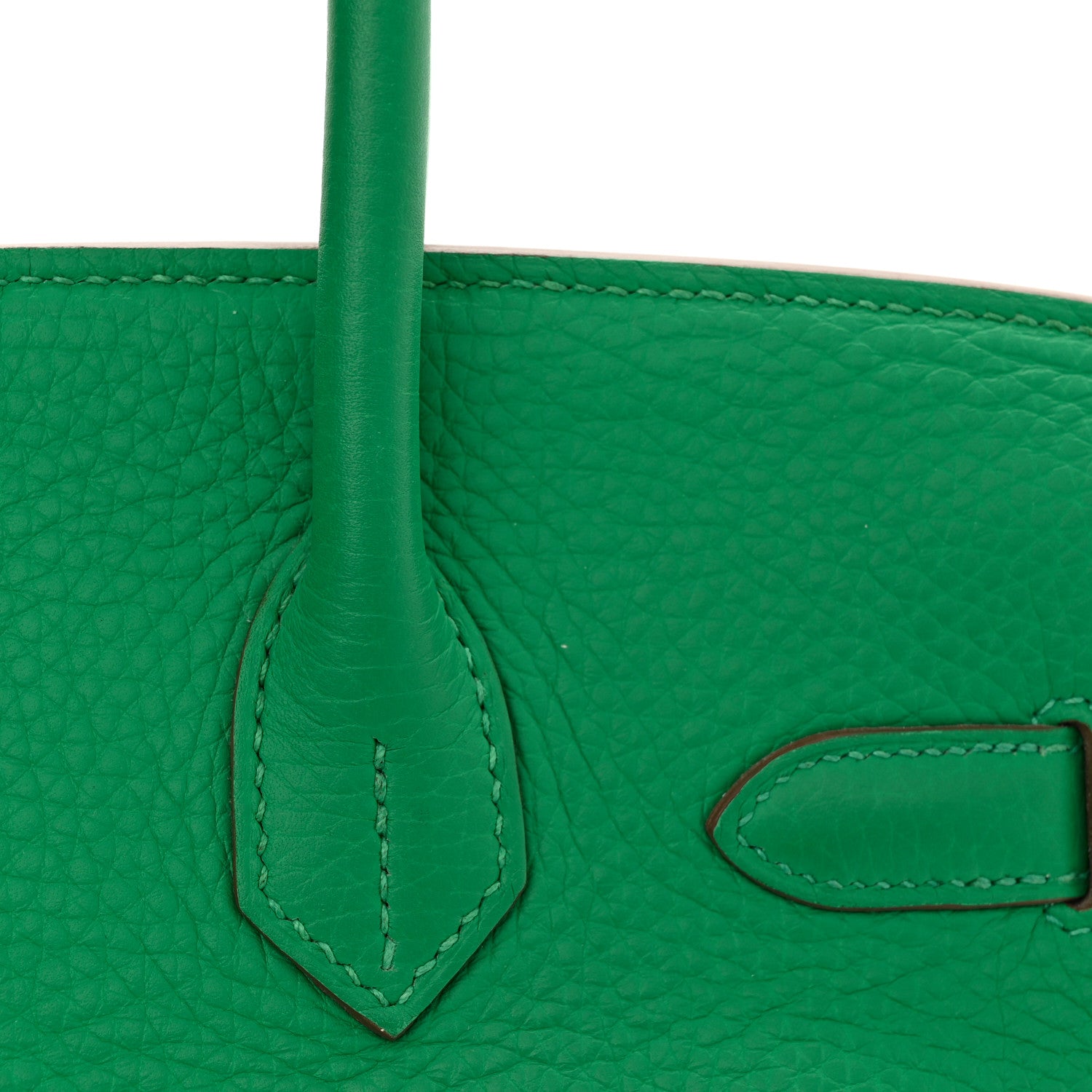 Hermes Taurillon Clemence Birkin 30 Menthe 16 of 16