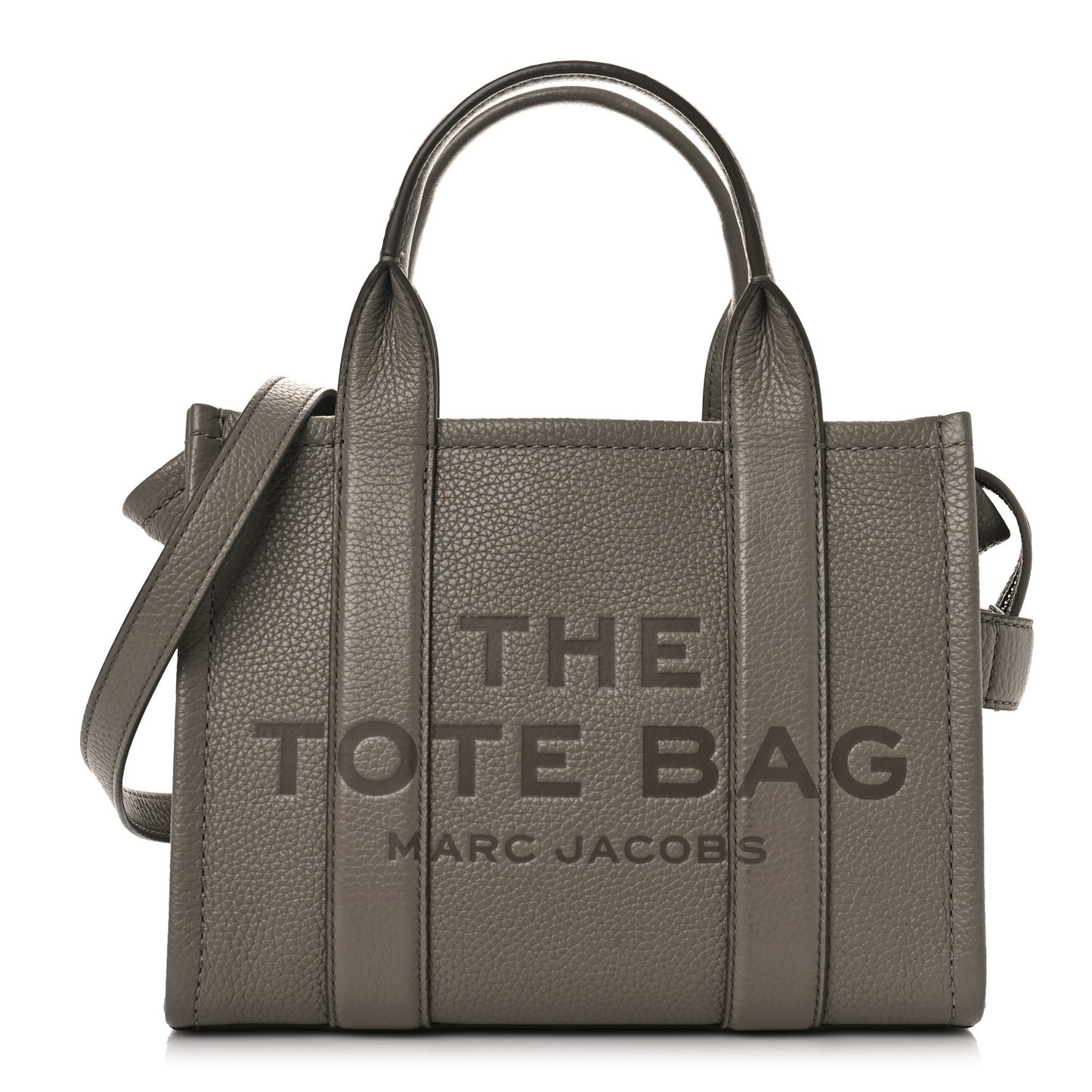 Grained Calfskin Small The Tote Bag Cement