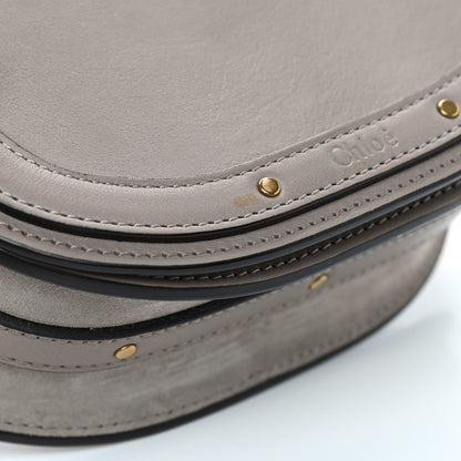 Chloe Calfskin Suede Small Nile Bracelet Bag Motty Grey 7 of 10