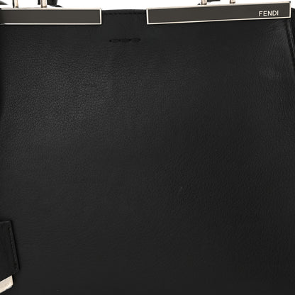 Fendi Vitello Dolce Shiny Nappa Petite 3Jours Tote Black 8 of 18