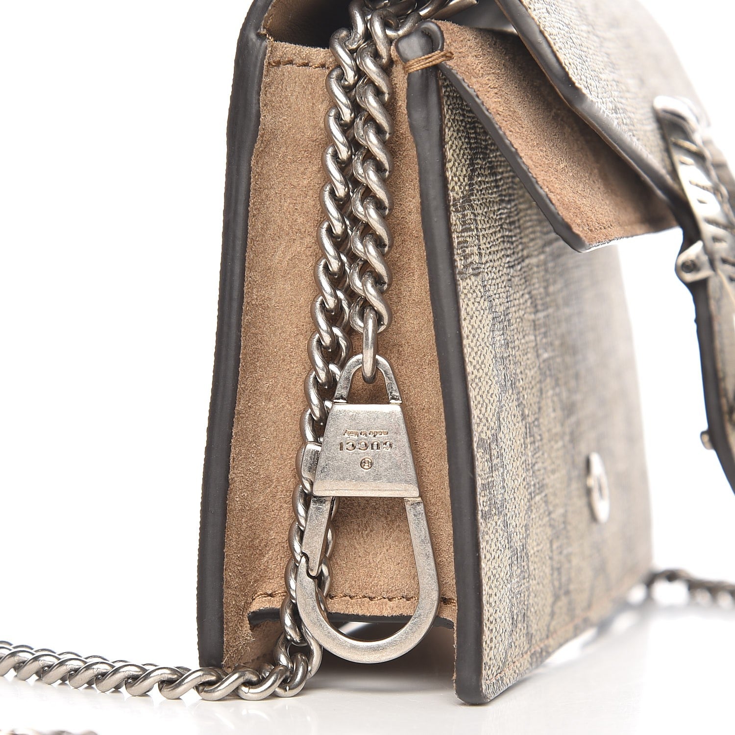 Gucci GG Supreme Monogram Super Mini Dionysus Shoulder Bag Taupe 7 of 8
