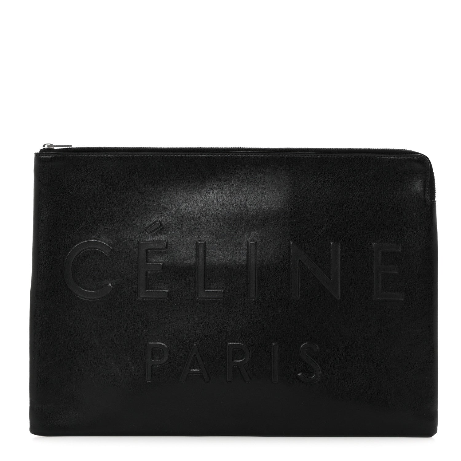 Celine Calfskin Large Made In Clutch Pouch Black 1 of 8