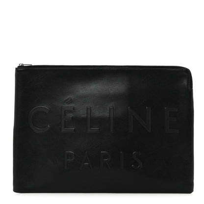 Celine Calfskin Large Made In Clutch Pouch Black 1 of 8