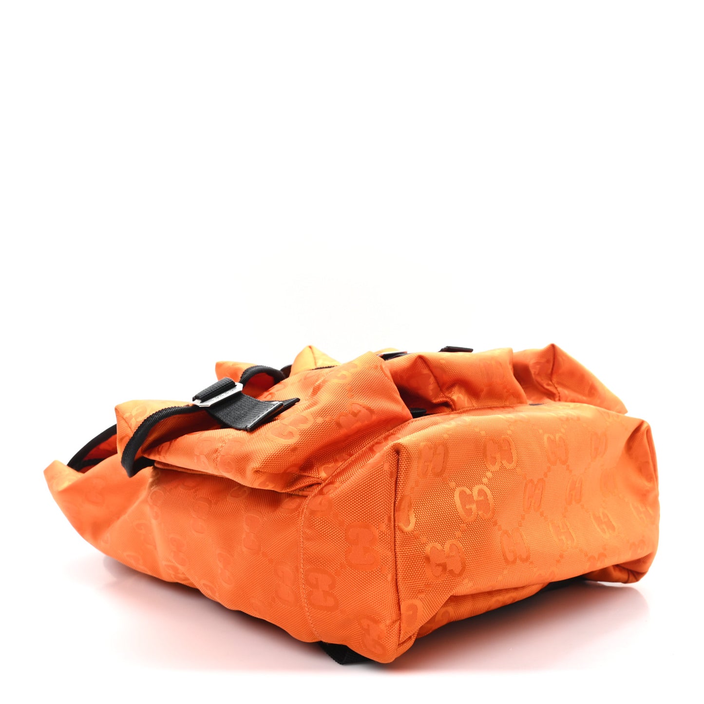 Econyl Nylon Monogram Off The Grid Utility Pocket Backpack Carrot Orange Black