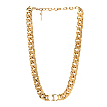 Christian Dior Metal Danseuse Etoile Chain Choker Necklace Gold 3 of 4