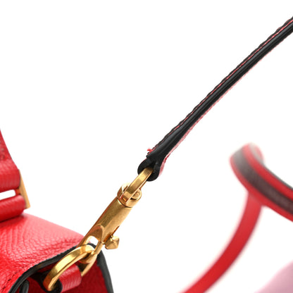 Valentino Garavani Grainy Calfskin Small VSling Top Handle Bag Rouge Pur Cerise 11 of 11
